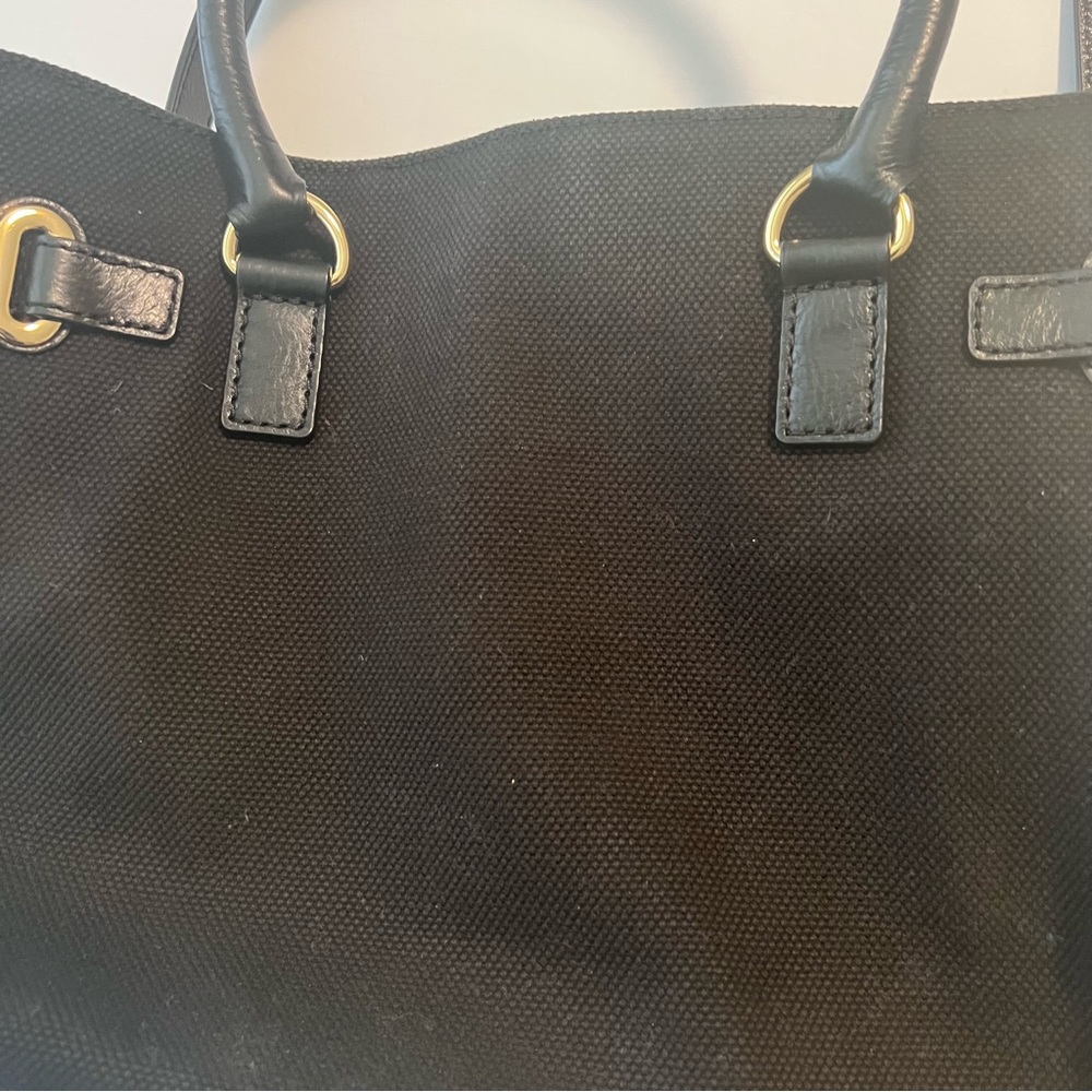 Black Gold Canvas Purse - image 8